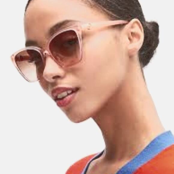 Pink Translucent ROUND Frames Sunglasses Barbiecore Feminine Spring Summer Glam - Picture 1 of 6